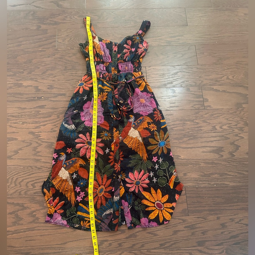 SAL ROSA Cotton/Silk Tropical Print Dress Size XS - Picture 4 of 8